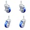 Service Caster 4 Inch SS Blue Polyurethane Swivel 10mm Threaded Stem Caster Brakes, 2PK SSTS20S414-PPUB-BLUE-TLB-M1015-2-S-2 - alternate 1